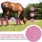 Universal loose fitting horse fly boots for ranch and stable use