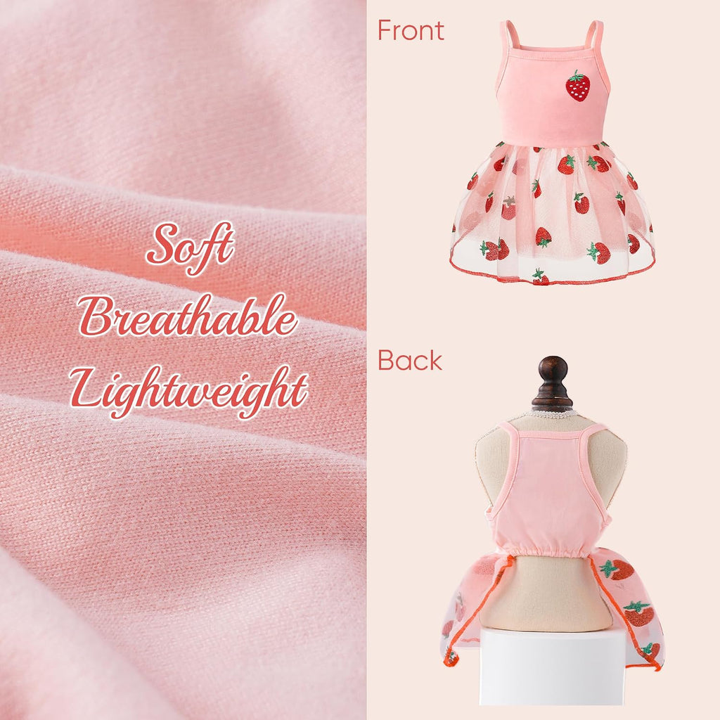 BAOBICUTE luxury holiday pet outfit with decorative hair bow accessory