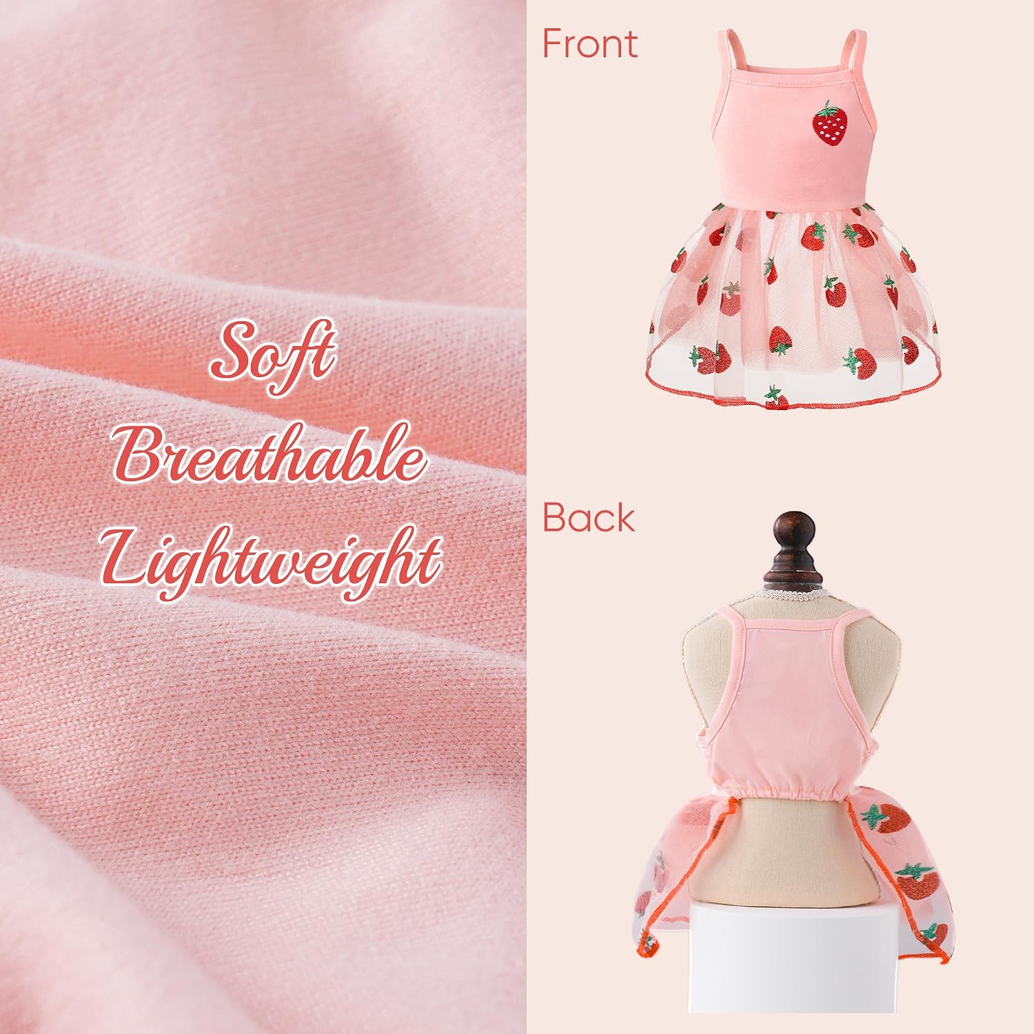 BAOBICUTE luxury holiday pet outfit with decorative hair bow accessory