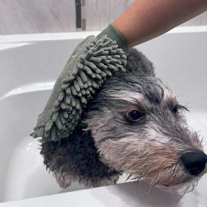 SPOT Clean Paws Chenille Microfiber Dog Towel Mitt - Super Absorbent, Quick-Drying, Washable, Double-Sided Glove for Wet Paws & Body, Durable, Odor-Free, Gently Massages & Dries, 9.5in x 7in - Image 15