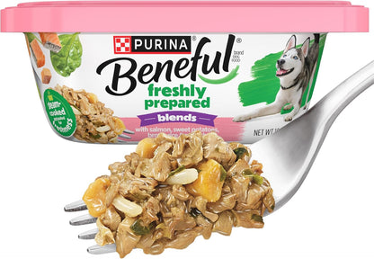 Purina Beneful Freshly Prepared Blends Wet Dog Food Variety Pack with Beef, Chicken, or LambDog Food - (Pack of 12) 10 oz. Tubs - Image 13