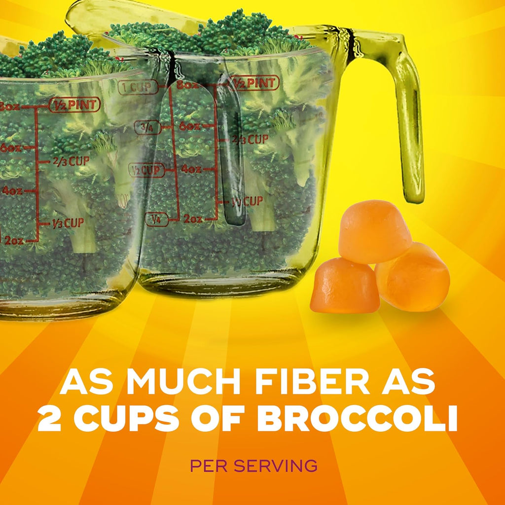 Metamucil fiber gummies supplement facts label