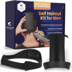 247 Groomed Self Haircut Kit front view with neckline template and fade guide band
