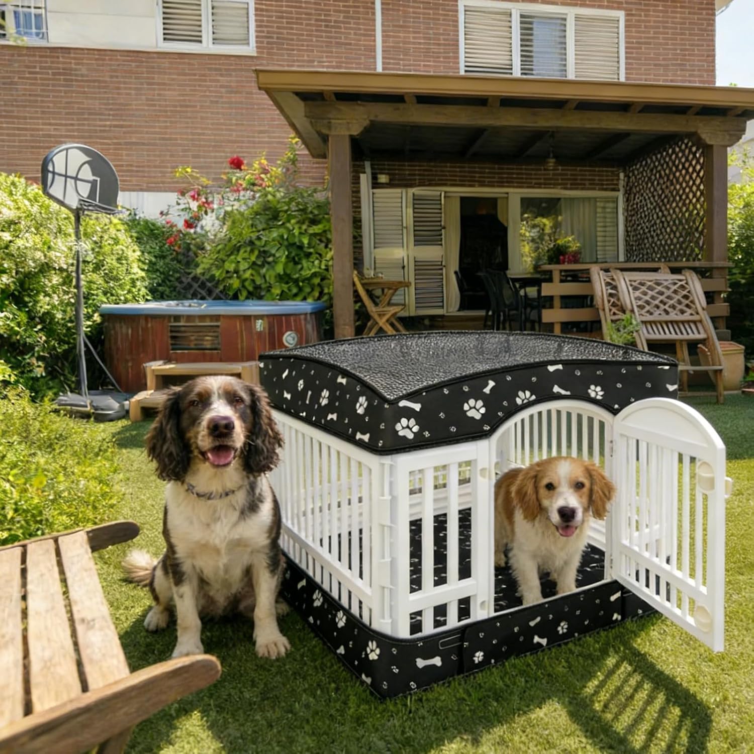 LynxLink 2-in-1 dog exercise pen accessory set components