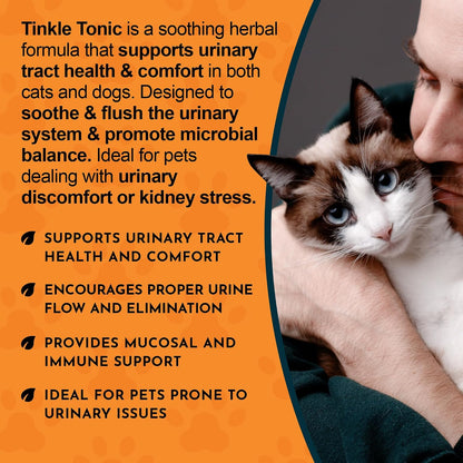 Two fluid ounce bottle of USA imported cat and dog urinary supplement