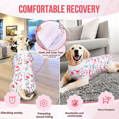 Lukovee cone alternative post surgery suit on a dog
