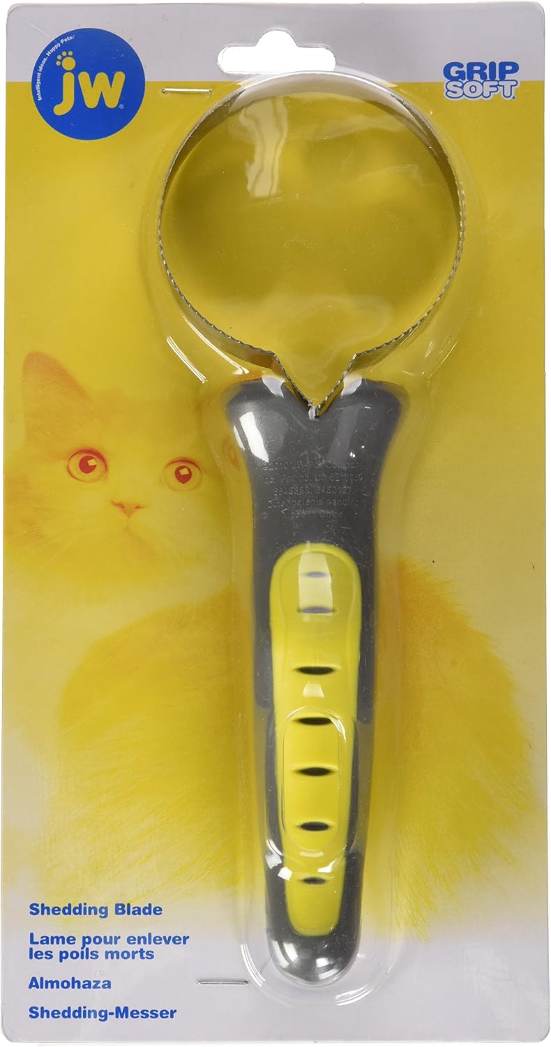 JW Pet GripSoft shedding blade circular metal teeth detail