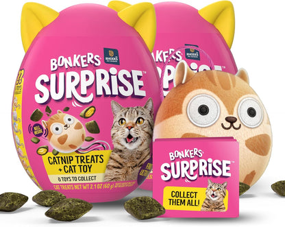 Bonkers Surprise Catnip Flavor Cat Treats, 60g Egg Case with Blind Box Cat Toy (1 of 8 Collectible Toys) - Image 9
