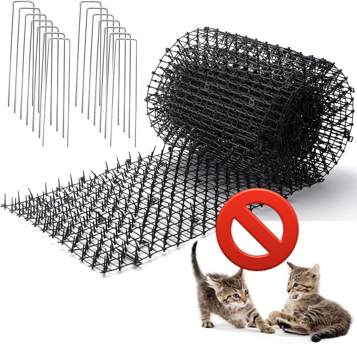 Perfect Laser 158 inch plastic spike barrier mat front view