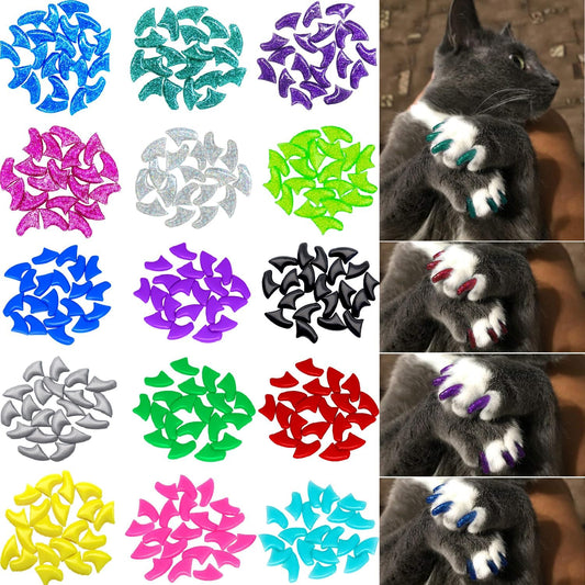 VICTHY cat nail caps medium size pack front view
