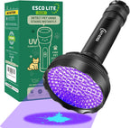 ESCO LITE 128 LED UV flashlight black light front view pet urine detector