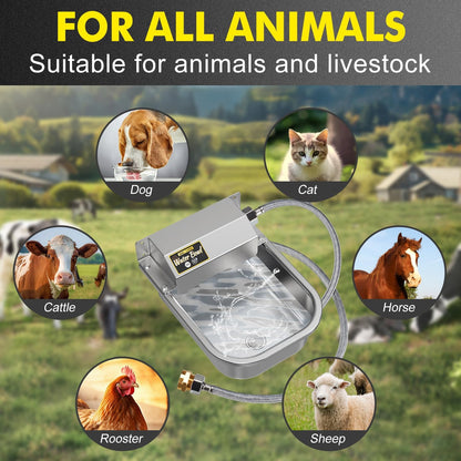 Durable 3 liter capacity automatic drinking bowl for large dogs