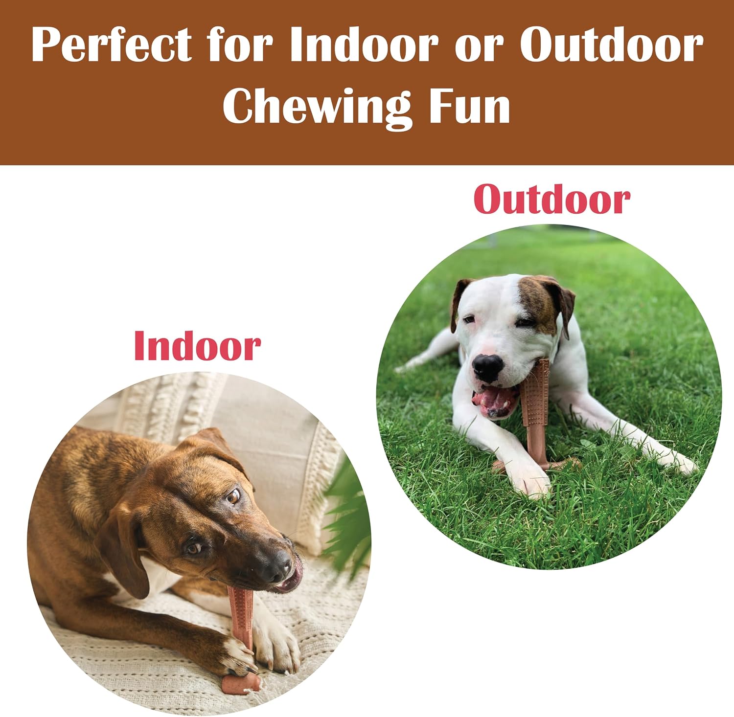 Side profile of Spot 6 inch dog chew toy