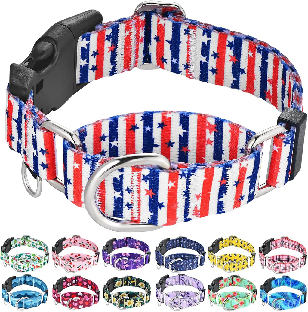 Martingale Collar for Dogs with Buckle Shark Dog Collar Adjustable Soft Nylon Boy Dog Collars for Large Dogs, Deep Blue Shark - Image 14