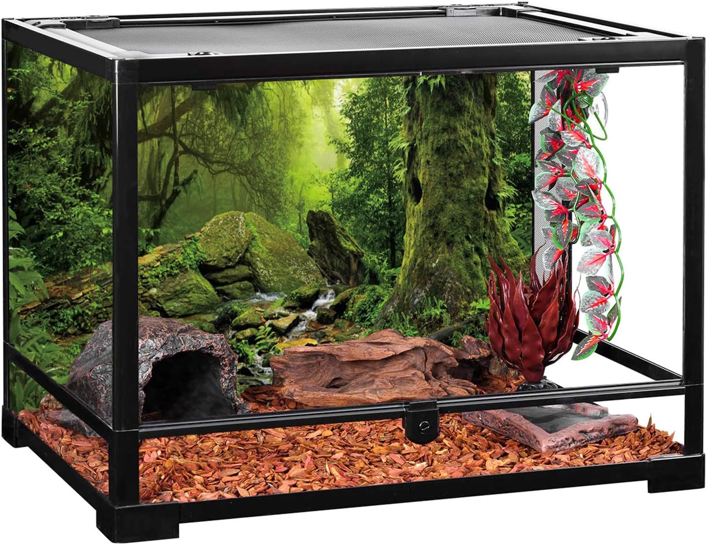 Close up of the non-glare HD texture on the AWERT fish tank background