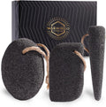 Samebuteco natural volcanic pumice stone set front view