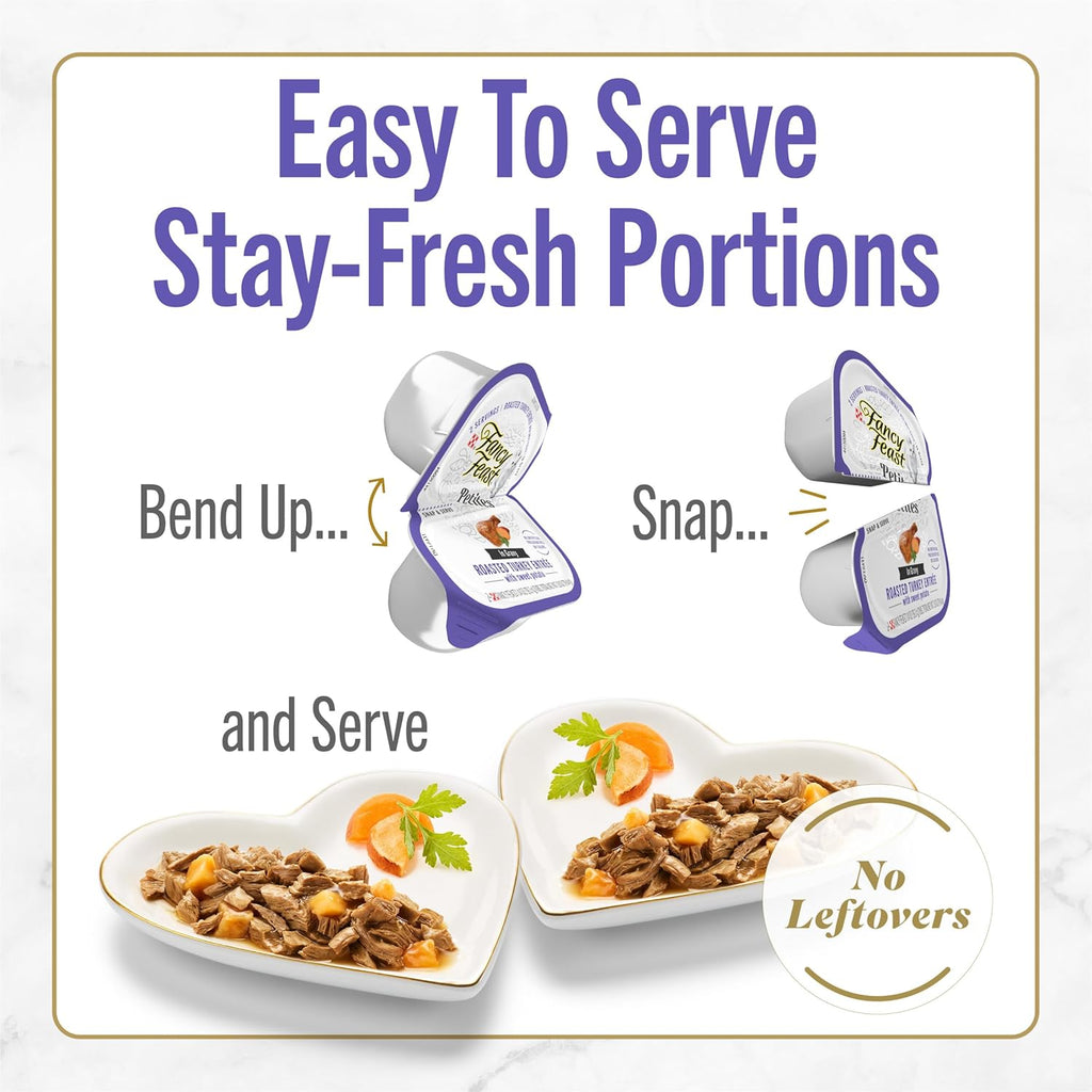 Purina Fancy Feast Petites wet cat food texture in savory gravy