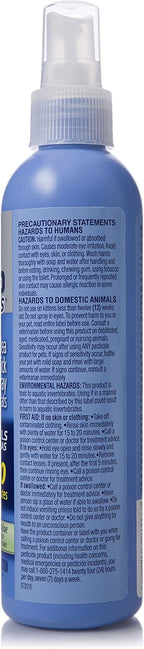 Hartz feline flea and tick treatment spray packaging details