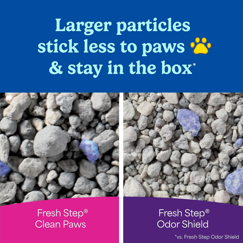 Tight clumping demonstration of Fresh Step litter formula