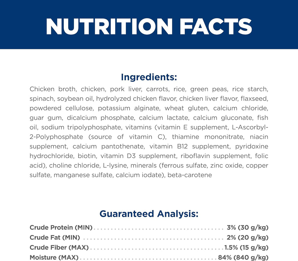 Hill's Pet Nutrition premium chicken and vegetable formula dog food