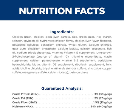 Hill's Pet Nutrition premium chicken and vegetable formula dog food