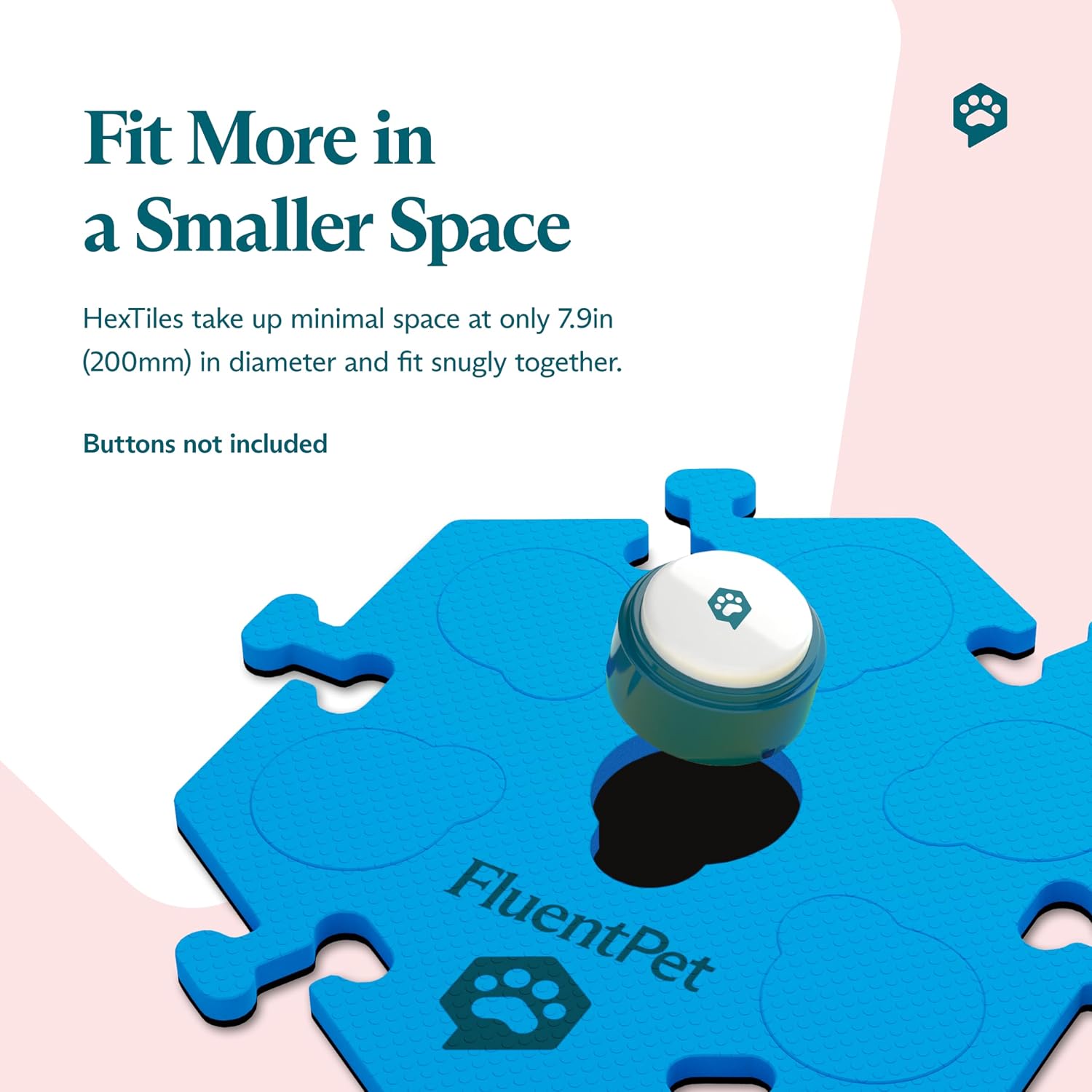 FluentPet non-slip red puzzle mat for cat talking buttons