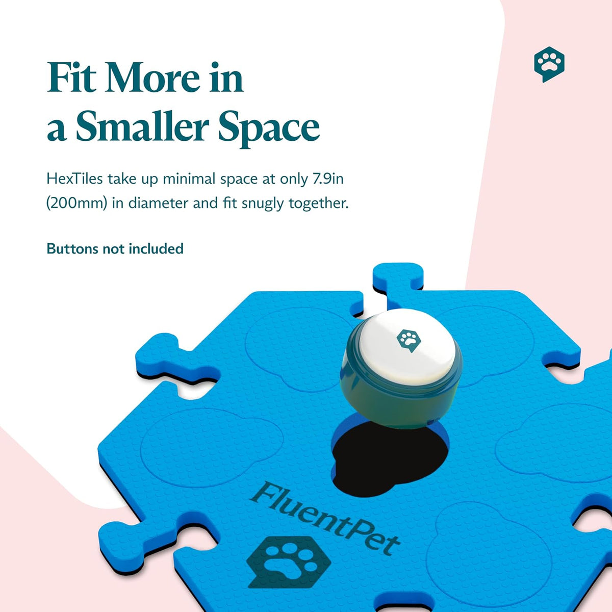 FluentPet non-slip red puzzle mat for cat talking buttons