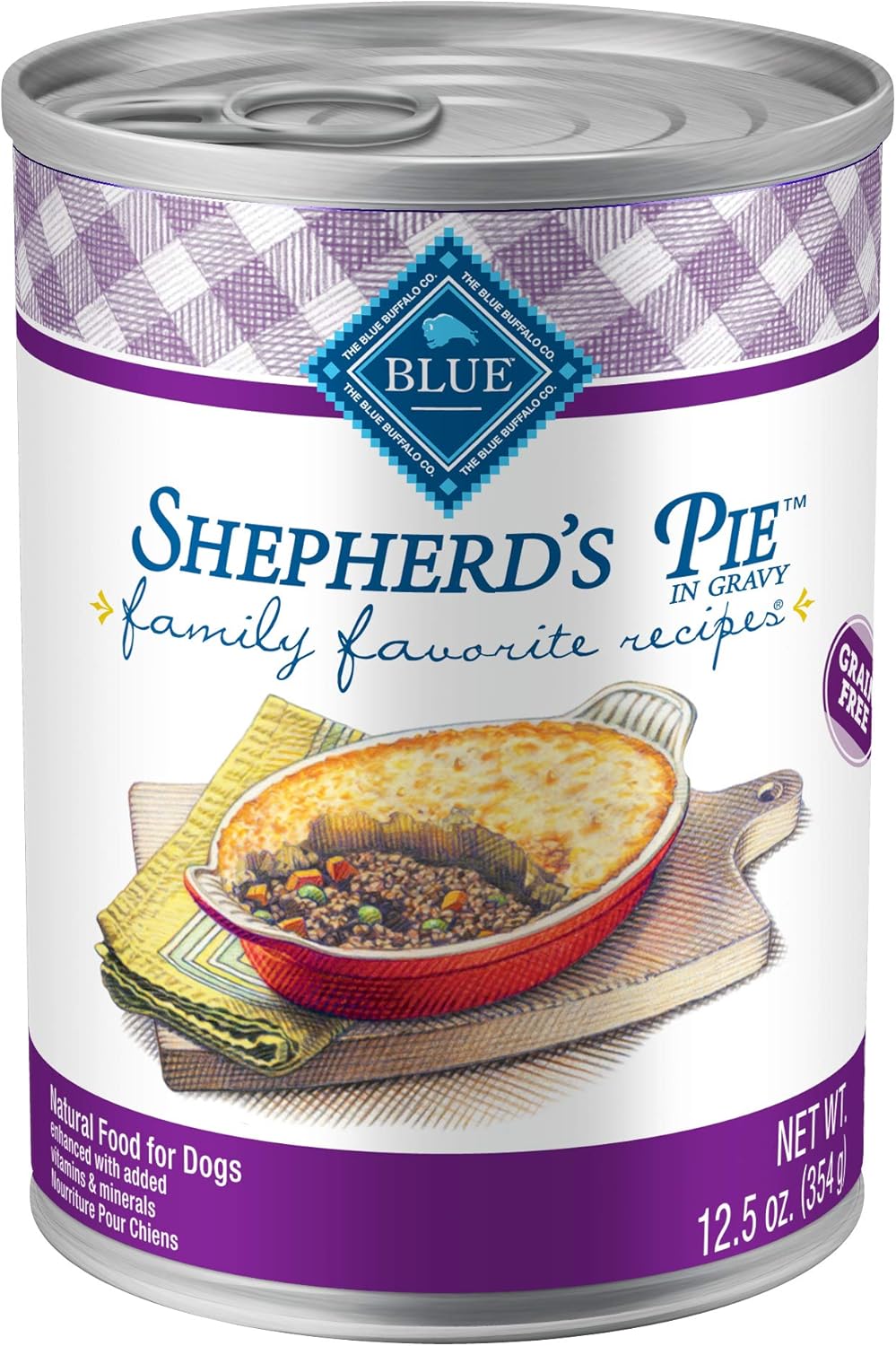 Blue Buffalo Family Favorite Recipes Sunday Chicken Dinner in Gravy Natural Wet Dog Food for Adult Dogs, Grain-Free Recipe with Natural Ingredients, Vitamins & Minerals, 12.5-oz. Can (12 Count) - Image 14