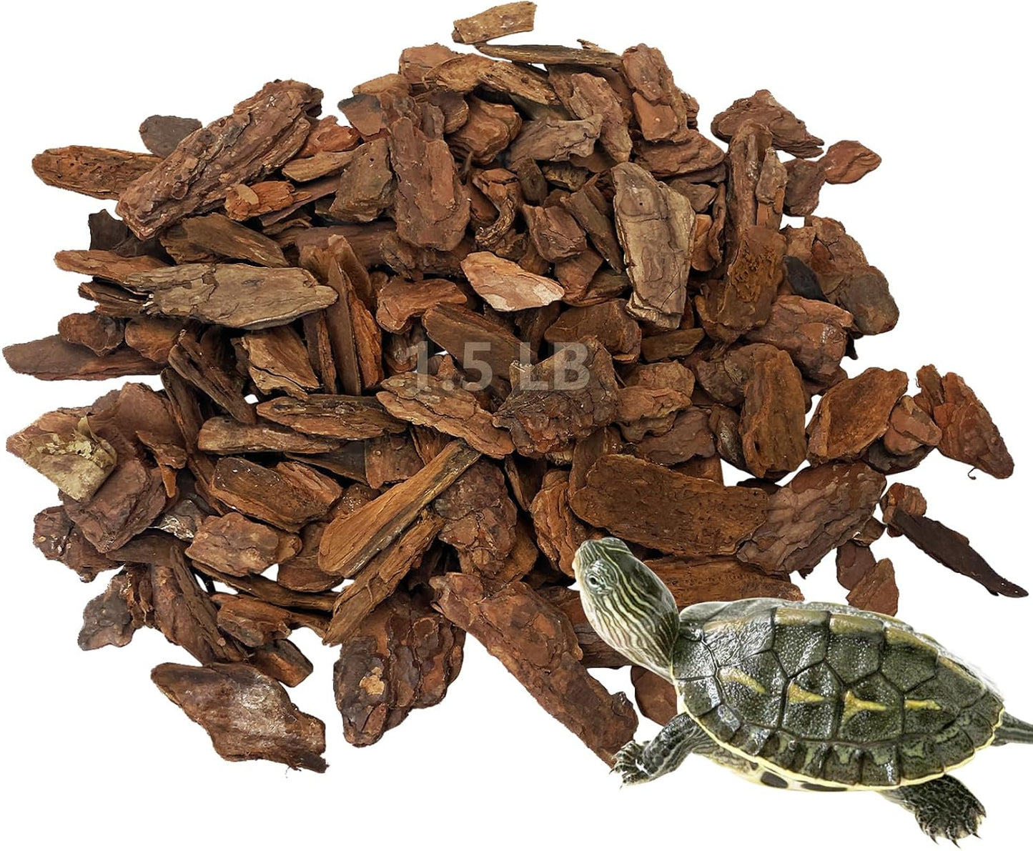Hamiledyi Reptile Bark Bedding Tortoise Habitat Substrate Natural Terrarium Bark Wood Chips Tank Supplies for Snake Spiders Bearded Dragons Hermit Crabs Geckos - Image 10