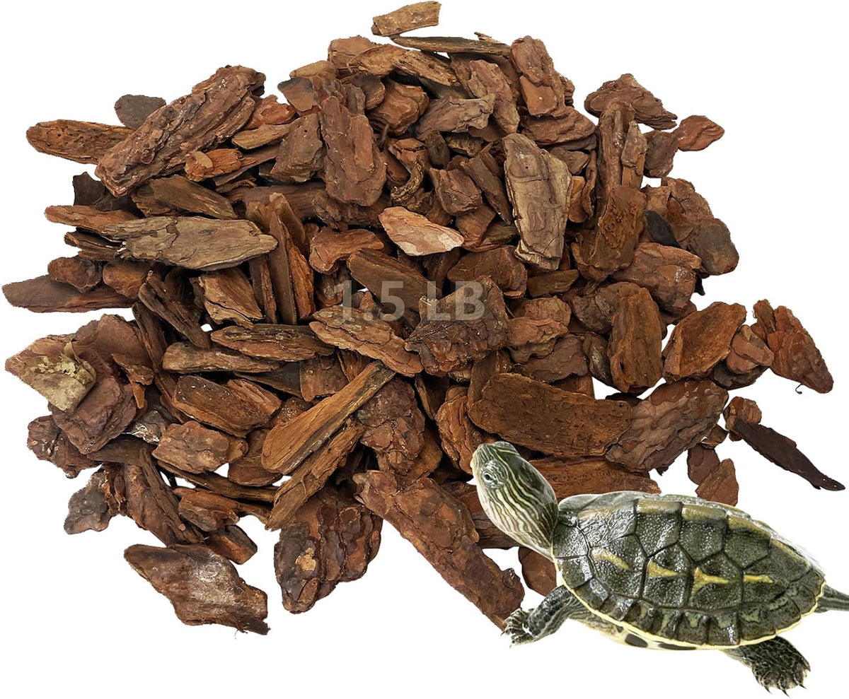 Hamiledyi Reptile Bark Bedding Tortoise Habitat Substrate Natural Terrarium Bark Wood Chips Tank Supplies for Snake Spiders Bearded Dragons Hermit Crabs Geckos - Image 10