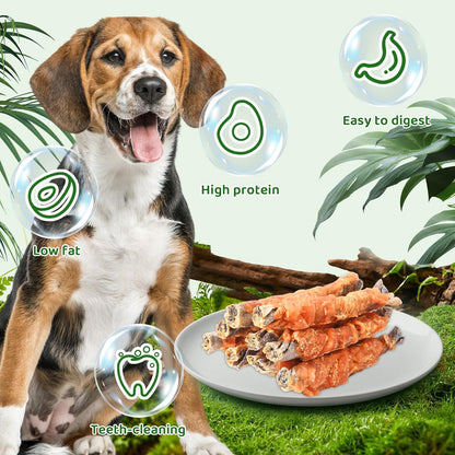 Rawhide-free Pawant chicken wrapped cod stick for dogs