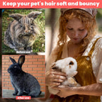 HekouJiub soft silicone cat and rabbit brush set effectively removing loose undercoat fur