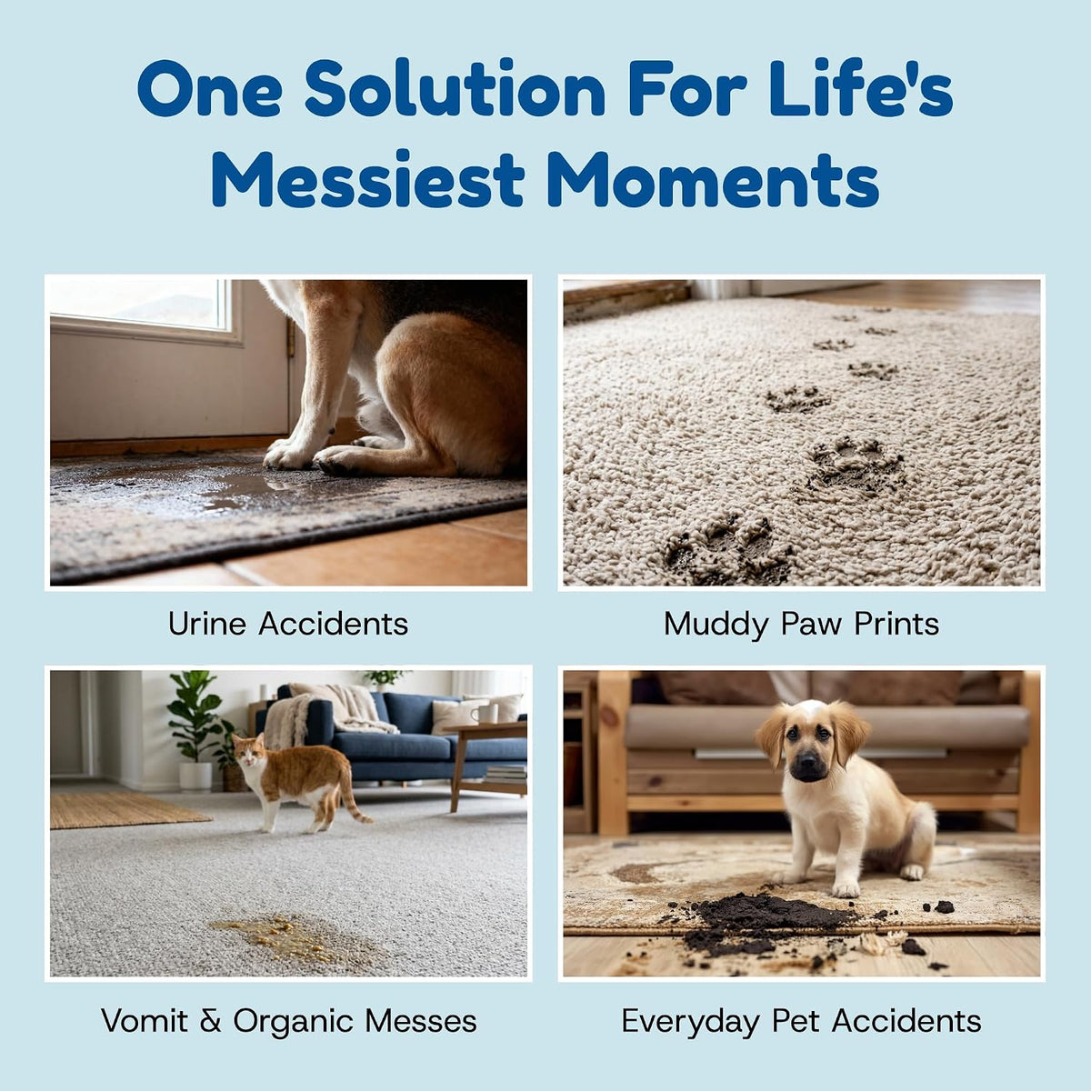 Harvest and Home residue free pet carpet cleaner pour side view