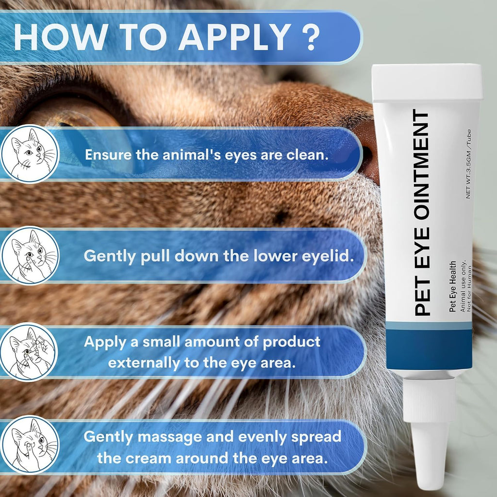 Side angle of TerraPet soothing eye cream for domestic animals and pets