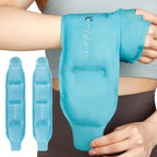 Comfytemp wrist ice pack wrap front view for hand pain