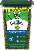 Greenies Cat Treats, Veterinarian-Recommended Adult Natural Dental Cat Treats, Tempting Tuna Flavor, 9.75 oz. Tub - Image 12