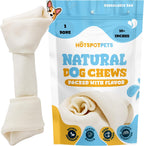 Hotspot Pets Large Rawhide Dog Chew Bone front packaging view premium pet treats