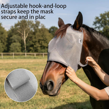 High quality fabric texture of Raelitego protective equine mask
