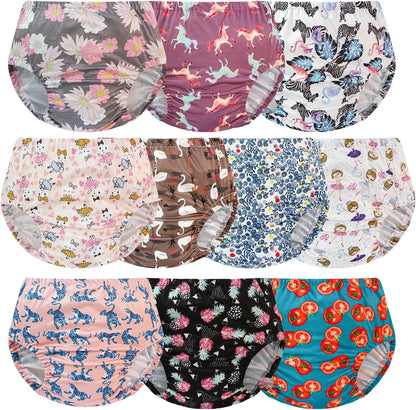 Ez Moms reusable plastic underwear covers front packaging view