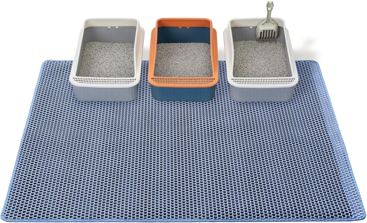 Cat Litter Mats-Extra Large 47''x36'' Litter Trapping Mat for Cat-XXL Litter box Matt for Floor-2 Layer Catcher Rug for Pet kitty Litterbox-Waterproof Urine Proof,Non-Slip - Image 14