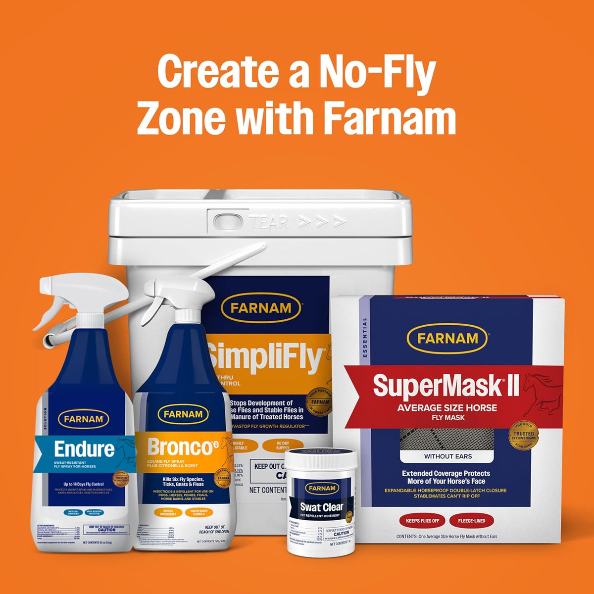 Farnam Bronco E Fly Spray for Horses, Dogs & Premises - Water-Based Fly Spray Kills & Repels Stable, Horse, Deer, House & Horn Flies, Mosquitoes, Fleas, Chiggers, Ticks, Lice & Gnats [128 oz Refill] - Image 9