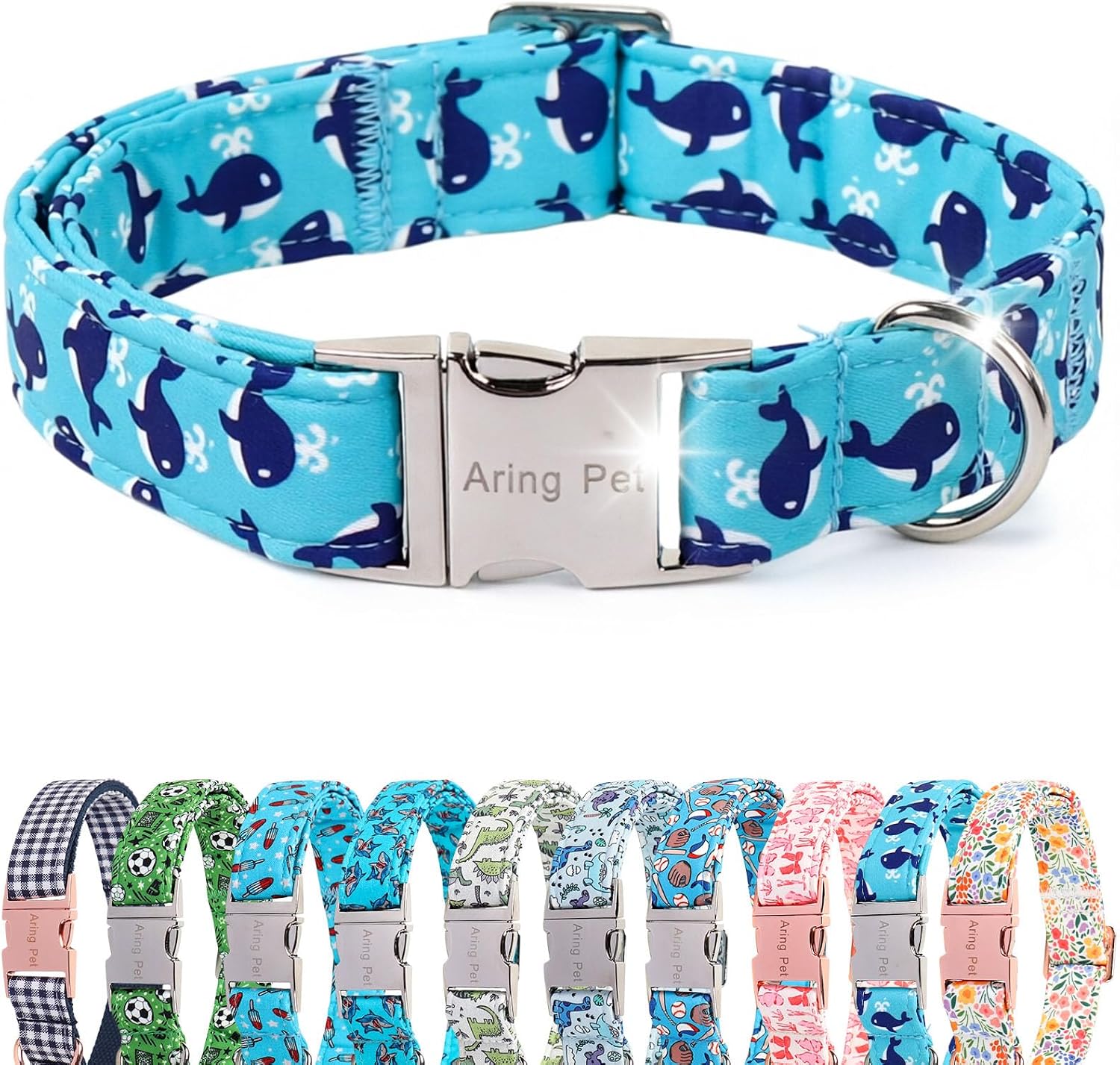 ARING PET 4th of July Dog Collar, Cute Patriotic American Flag Doggy Collars for Puppy Small Medium Large Boy Girl Dogs Pet, for Independence Parades Outdoor Walking Hiking Picnic Daily Photos, L - Image 15