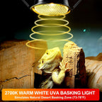 Repti Zoo Reptile Heat Lamp Bulb and Fixture kit components