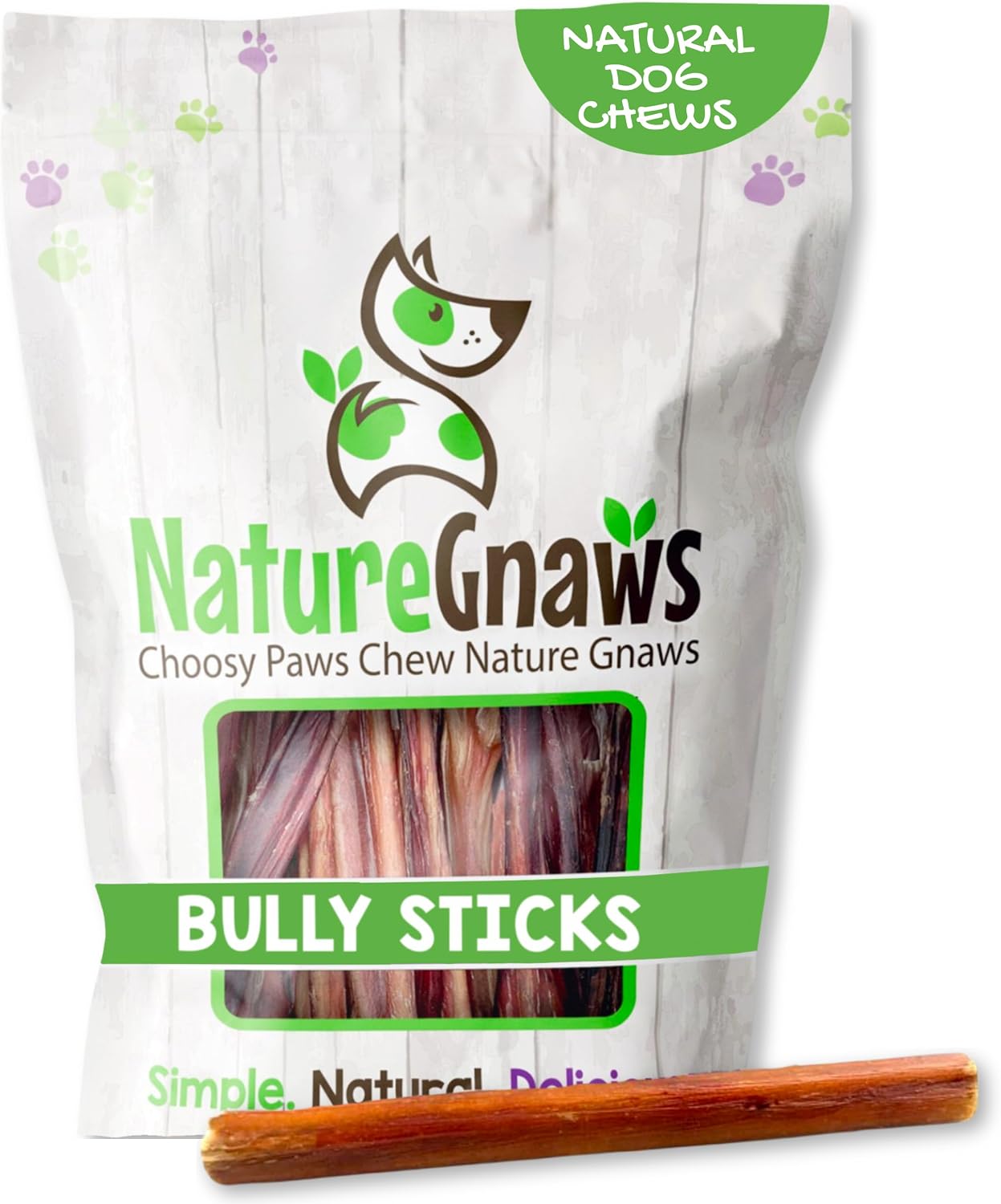 Nature Gnaws Bully Sticks for Dogs 5-6" (8oz) - Mixed Thickness - Long Lasting for Aggressive Chewers and Large Dogs - Natural Beef Dog Chew Bones - Image 11