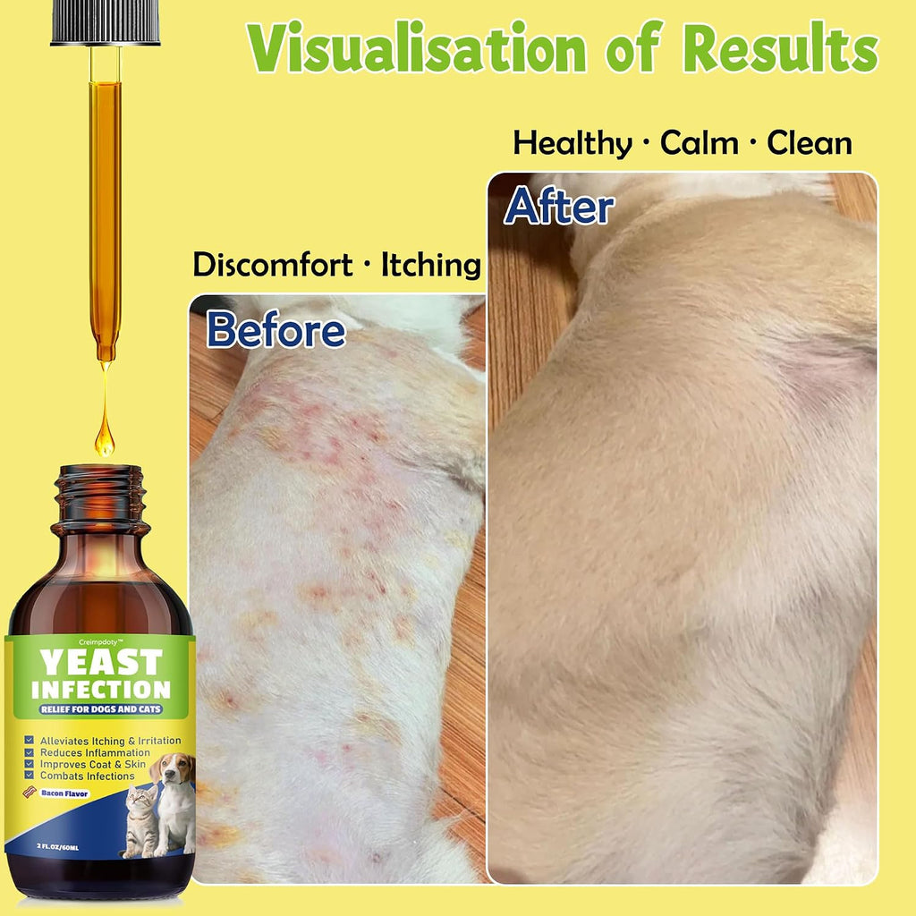 Side view of pet supplement packaging showing authentic USA import details