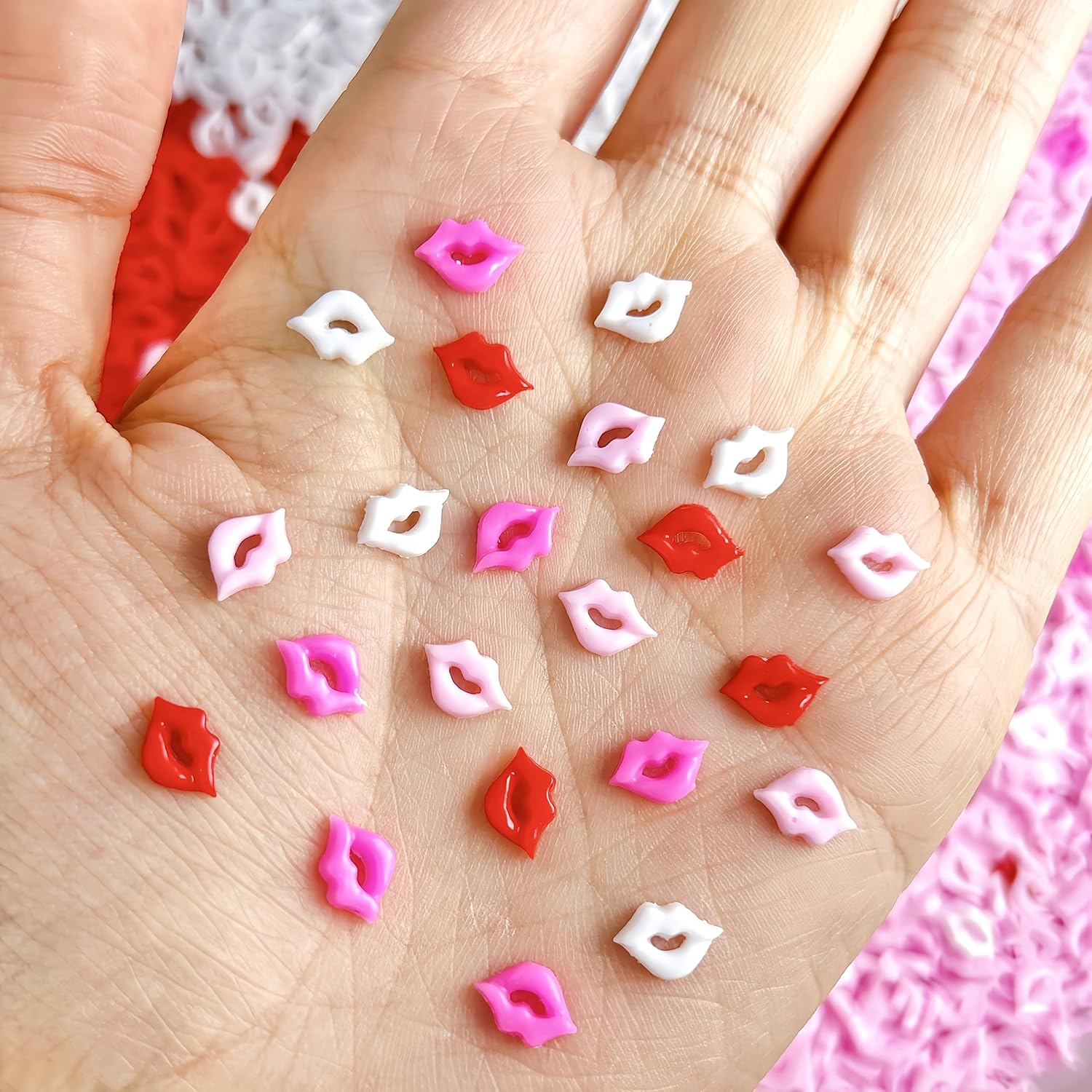 CnSybaris Valentine lip nail charms collection