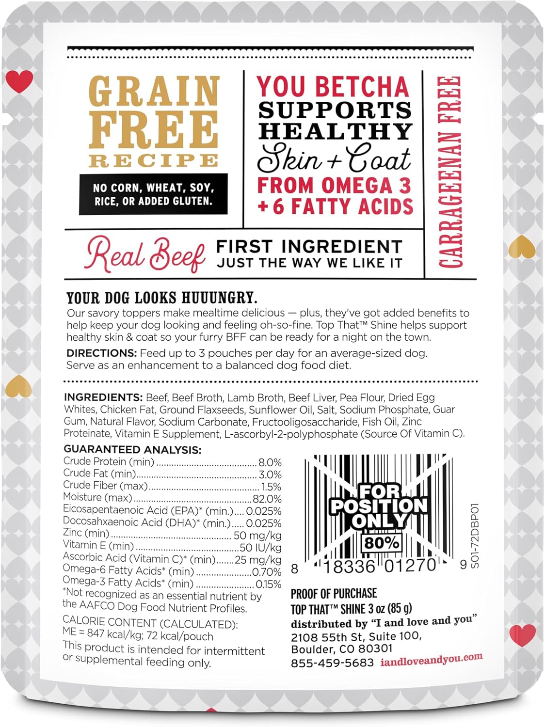 Premium beef recipe in gravy meal enhancer for adult dogs product close up