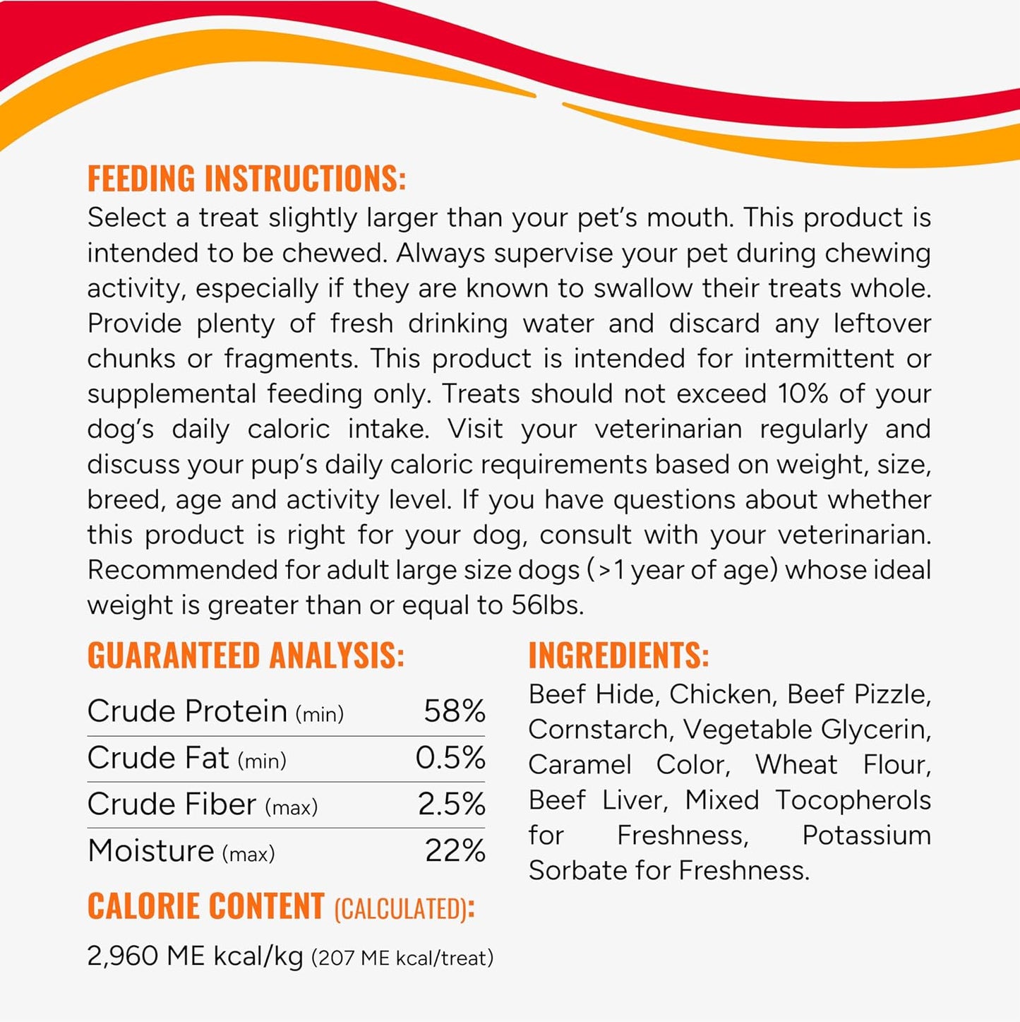 Healthy animal protein dog chew roll for optimal chewing satisfaction.