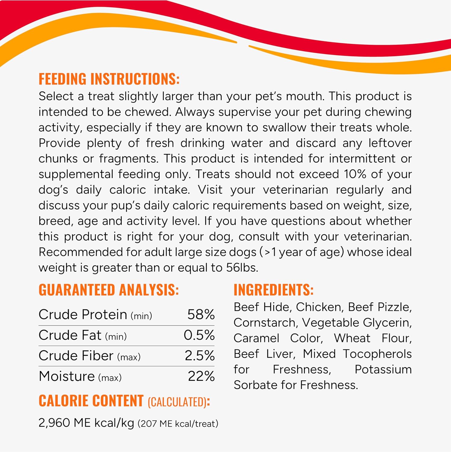 Healthy animal protein dog chew roll for optimal chewing satisfaction.