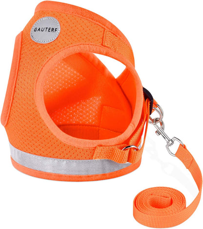 Cat Harnesses and Puppy Harness with Leashes Set, Escape Proof Cat Harness, Adjustable Reflective Soft Mesh Vest Fit Puppy Kitten Rabbit Ferrets's Outdoor Harness - Image 12